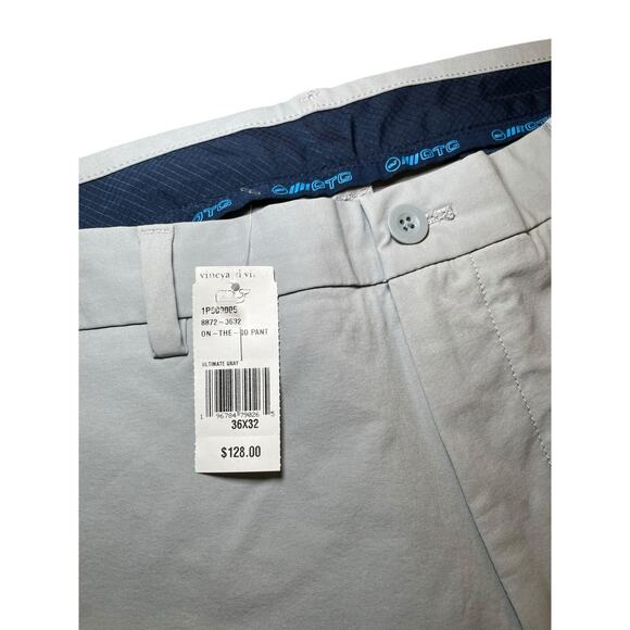 NWT Vineyard Vines On-The-Go Performance Pant Men 36 X 32 Grey - Picture 3 of 9